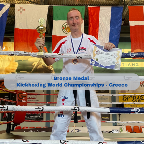 Digger Barnes of Storm Family Martial Arts wins Bronze Medal for Team GB at Kickboxing World Championships in Greece